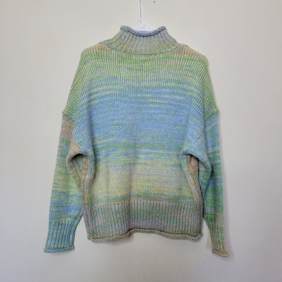 525 AMERICA SPACE DYED MOCK NECK SWEATER Medium - Picture 4 of 6